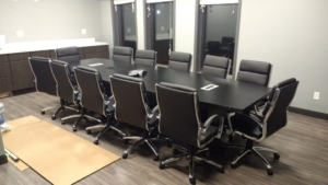 Global Zira Conference Table and Office to Go Conference Chairs
