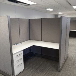Used Herman Miller Ao2 66" Tall, 5x5' w/1 File Pedestal (15 available)