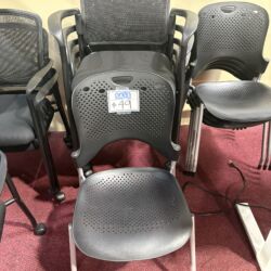 Black Plastic Stack Chair ( $49)