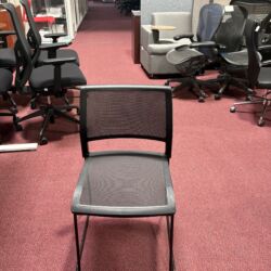 Black Mesh Back Stack Chair (16 Available) ($30)