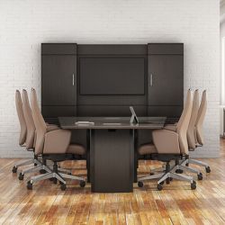 JSI Bravado Conference Table with Media Wall