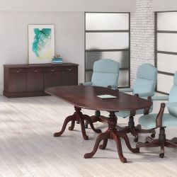 JSI Brogan Traditional Conference Table with Cabriole Bases
