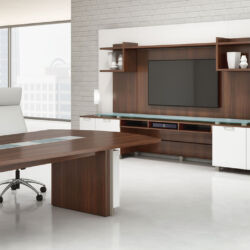 JSI Collective Conference Table and Media Wall