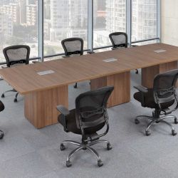 Conference Table with Cube Bases
