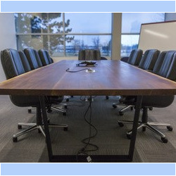 Live flat edge table